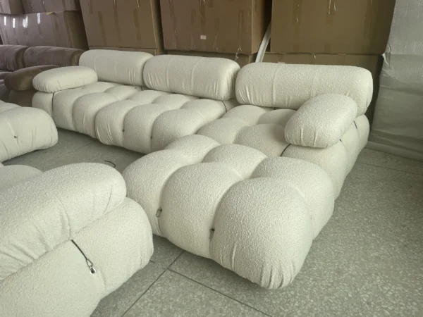 Super september Living room furniture velvet sectional mario bellini sofa modular couch for home furniture - Image 4