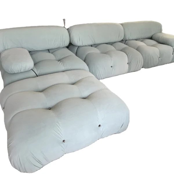 Super september Living room furniture velvet sectional mario bellini sofa modular couch for home furniture - Image 6