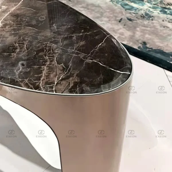 Upscale Luxury Ceo Manager Escritorio Boss Executive Computer Desk Furniture Modern Marble Home Desk - Image 3