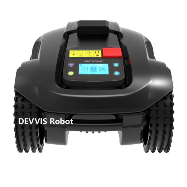 Newest DEVVIS Smart Lawn Mower Automatic E1800U with Ultrasonic Obstacle Avoidance,6.6ah Lithium,1800m2 Working Capacity - Image 2